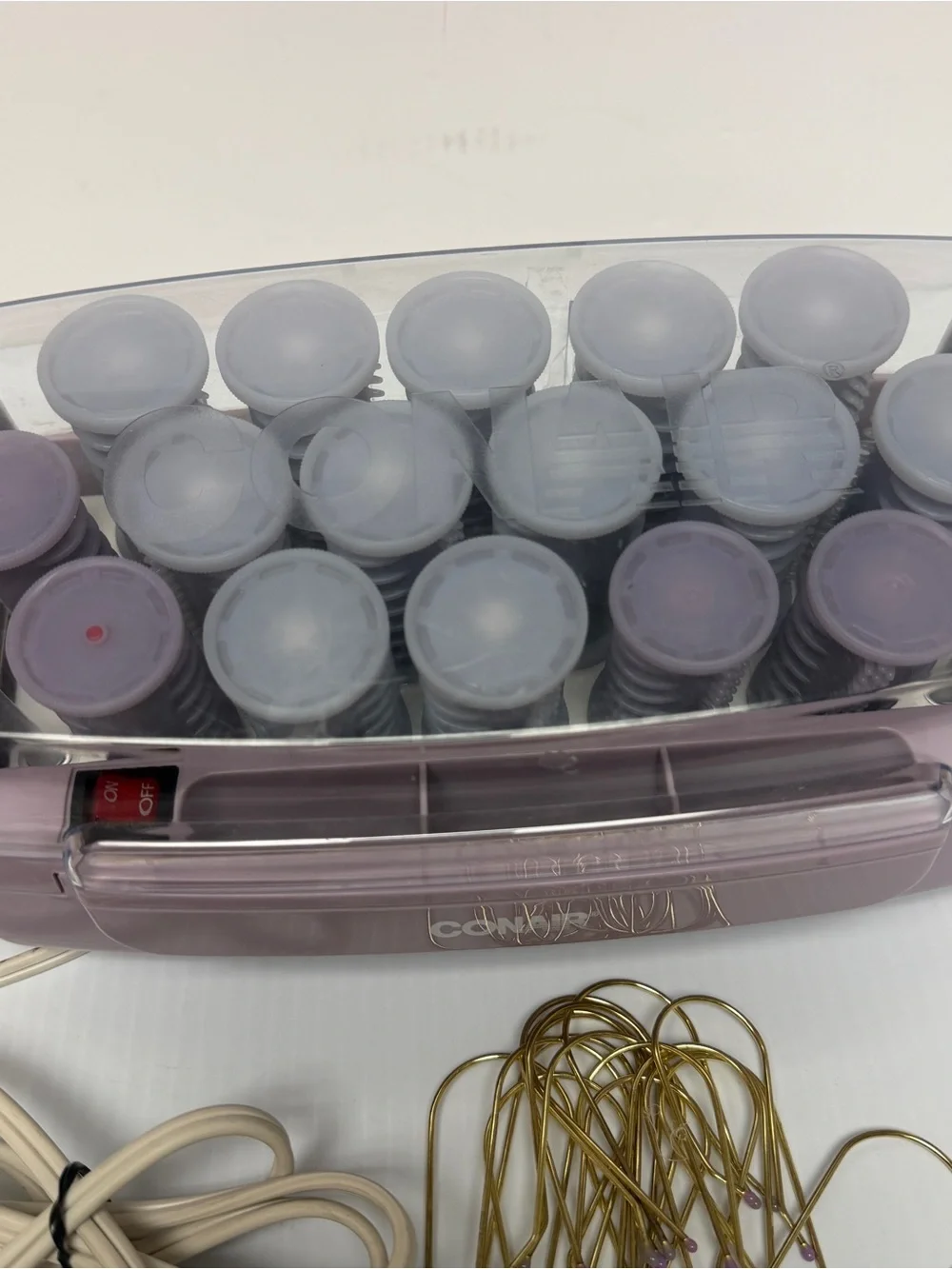 Conair Pink Heated Hair Roller Set with Clips model HS11